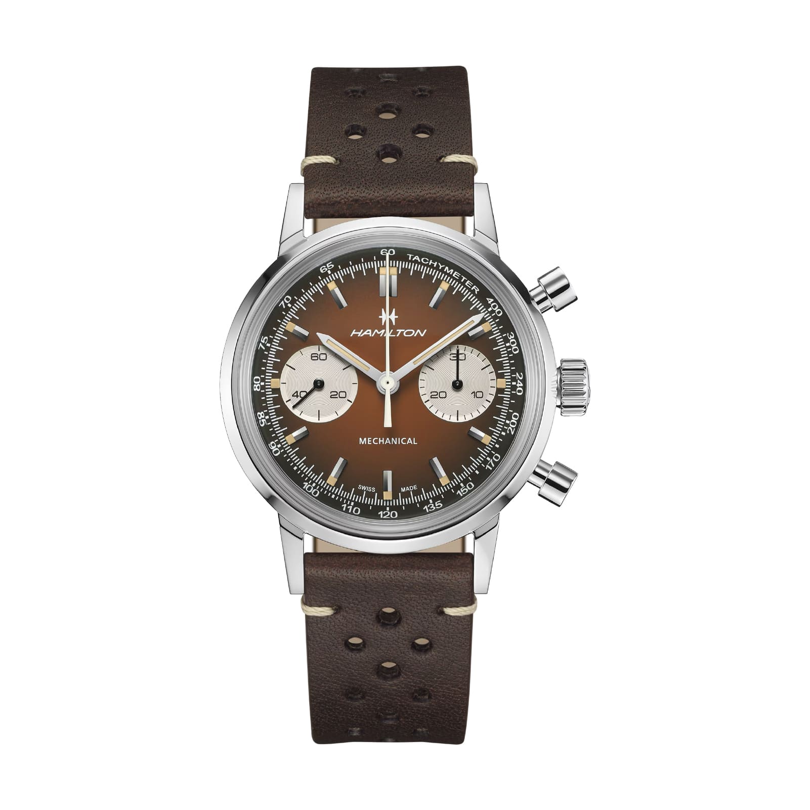 Orologio Hamilton American Classic Intra-Matic marrone vintage MISURA UNICA