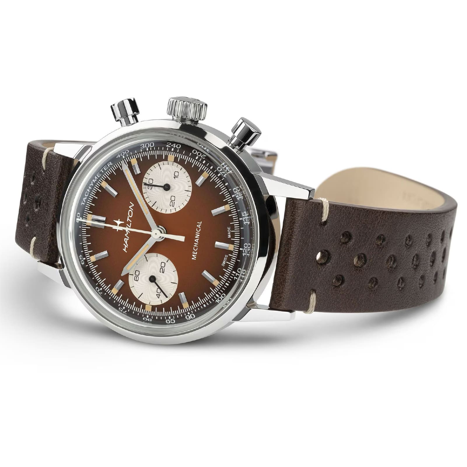 Orologio Hamilton American Classic Intra-Matic marrone vintage MISURA UNICA