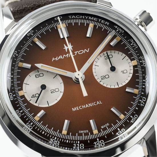 Orologio Hamilton American Classic Intra-Matic marrone vintage MISURA UNICA