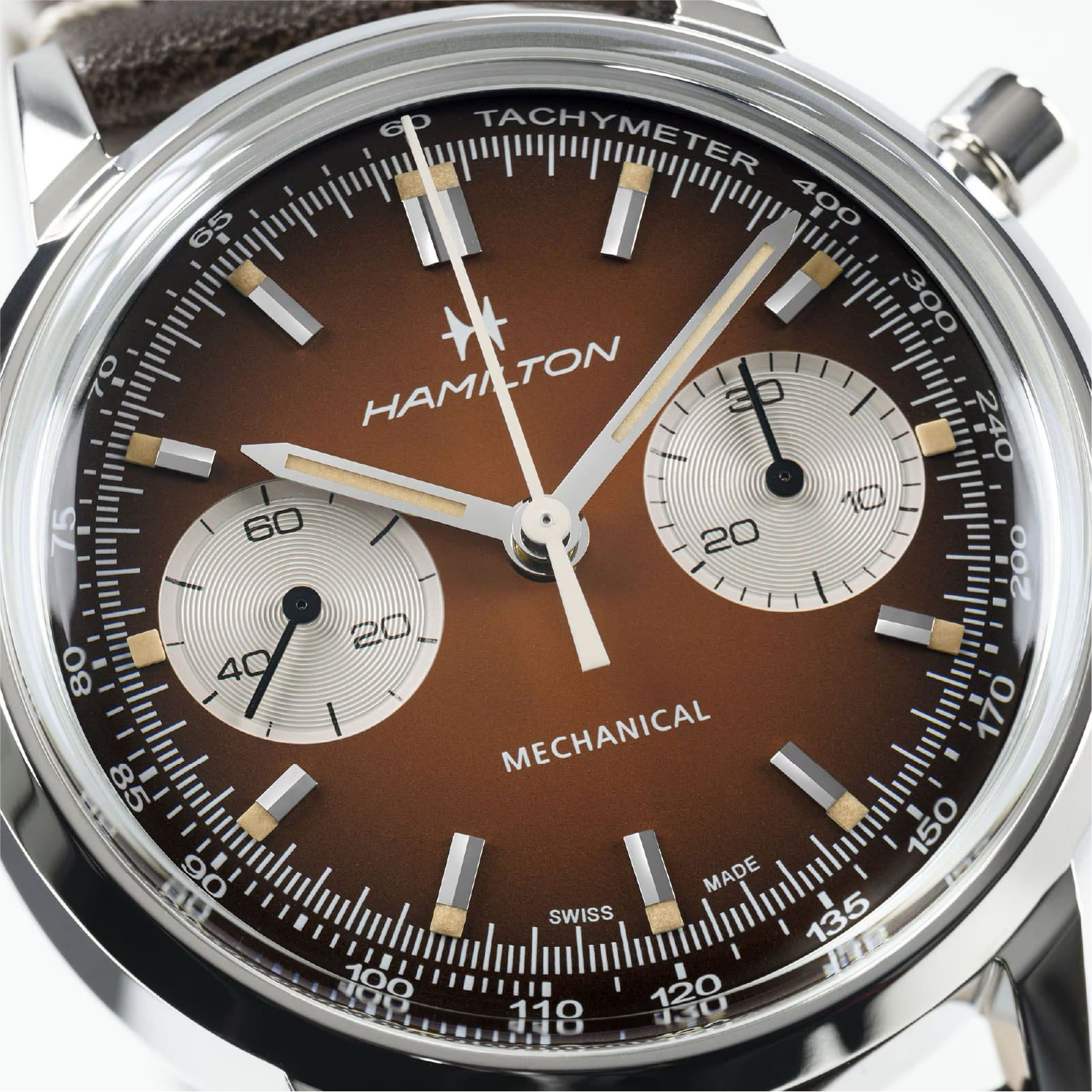 Orologio Hamilton American Classic Intra-Matic marrone vintage MISURA UNICA