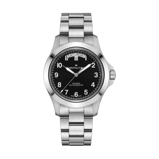 Orologio Hamilton Khaki Field King Day Date quadrante nero MISURA UNICA