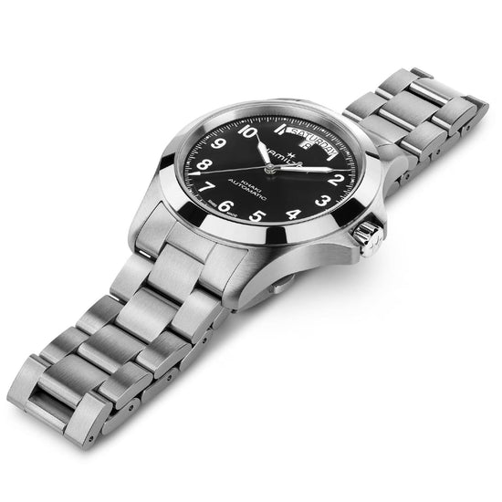 Orologio Hamilton Khaki Field King Day Date quadrante nero MISURA UNICA