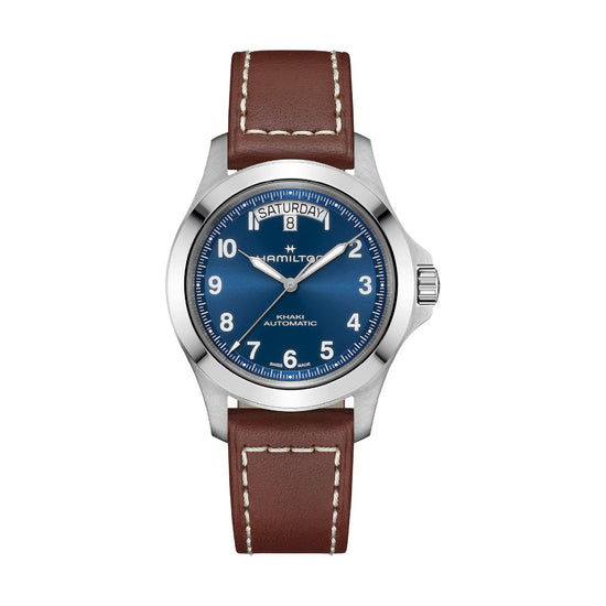 Orologio Hamilton Khaki Field King Day-date 40 mm blu uomo MISURA UNICA