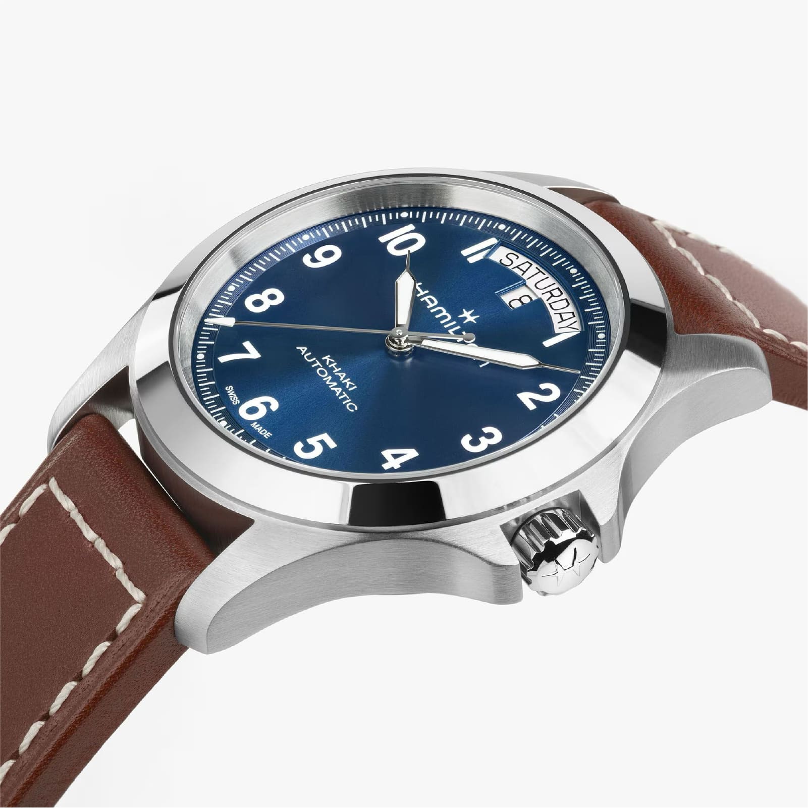 Orologio Hamilton Khaki Field King Day-date 40 mm blu uomo MISURA UNICA
