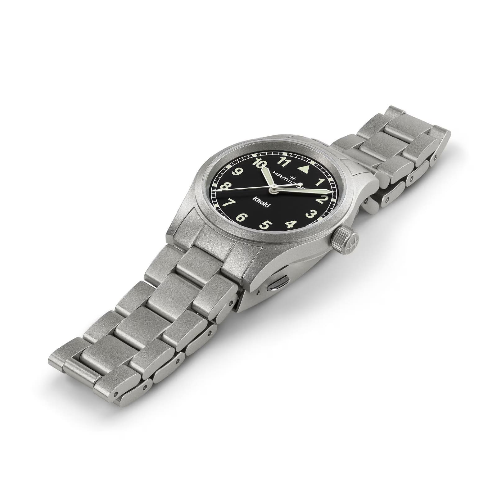 Orologio solo tempo Hamilton Khaki Field Quartz in acciaio MISURA UNICA