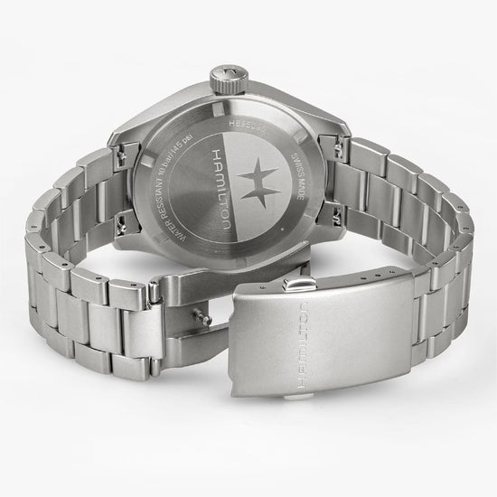 Orologio solo tempo Hamilton Khaki Field in acciaio e verde MISURA UNICA