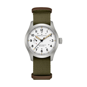 Orologio Hamilton Khaki Field uomo in acciaio e tessuto verde MISURA UNICA