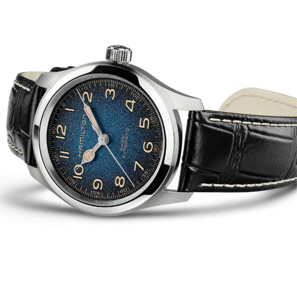 Orologio Hamilton Khaki Field Murph acciaio cinturino pelle MISURA UNICA