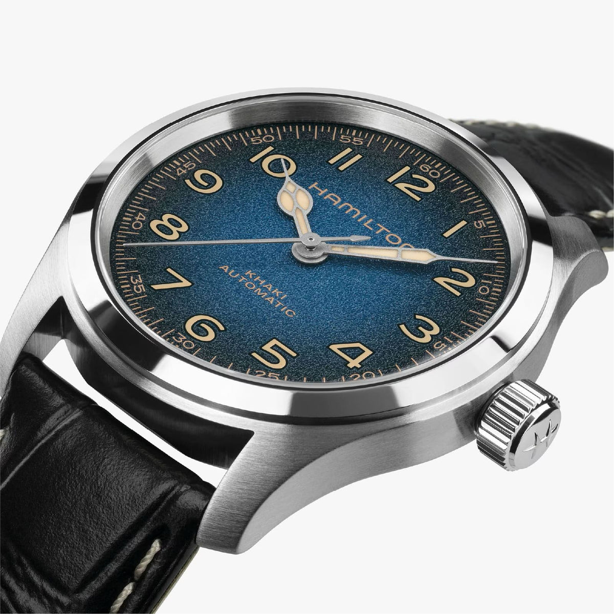 Orologio Hamilton Khaki Field Murph acciaio cinturino pelle MISURA UNICA