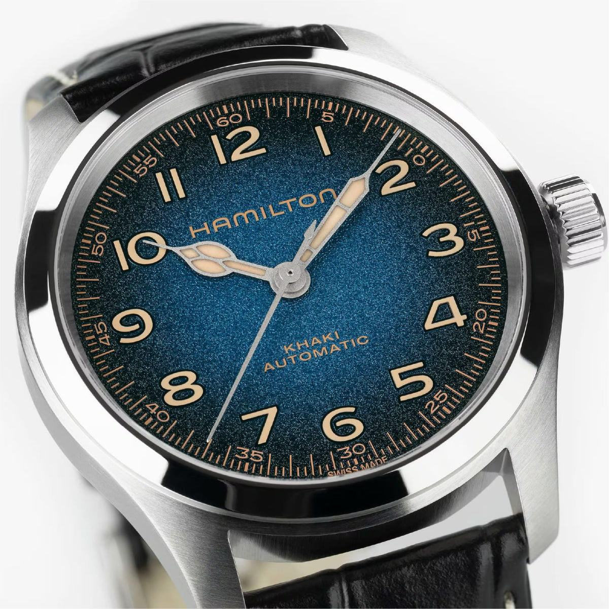 Orologio Hamilton Khaki Field Murph acciaio cinturino pelle MISURA UNICA