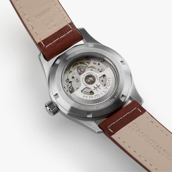 Orologio uomo Hamilton acciaio quadrante verde cinturino pelle MISURA UNICA