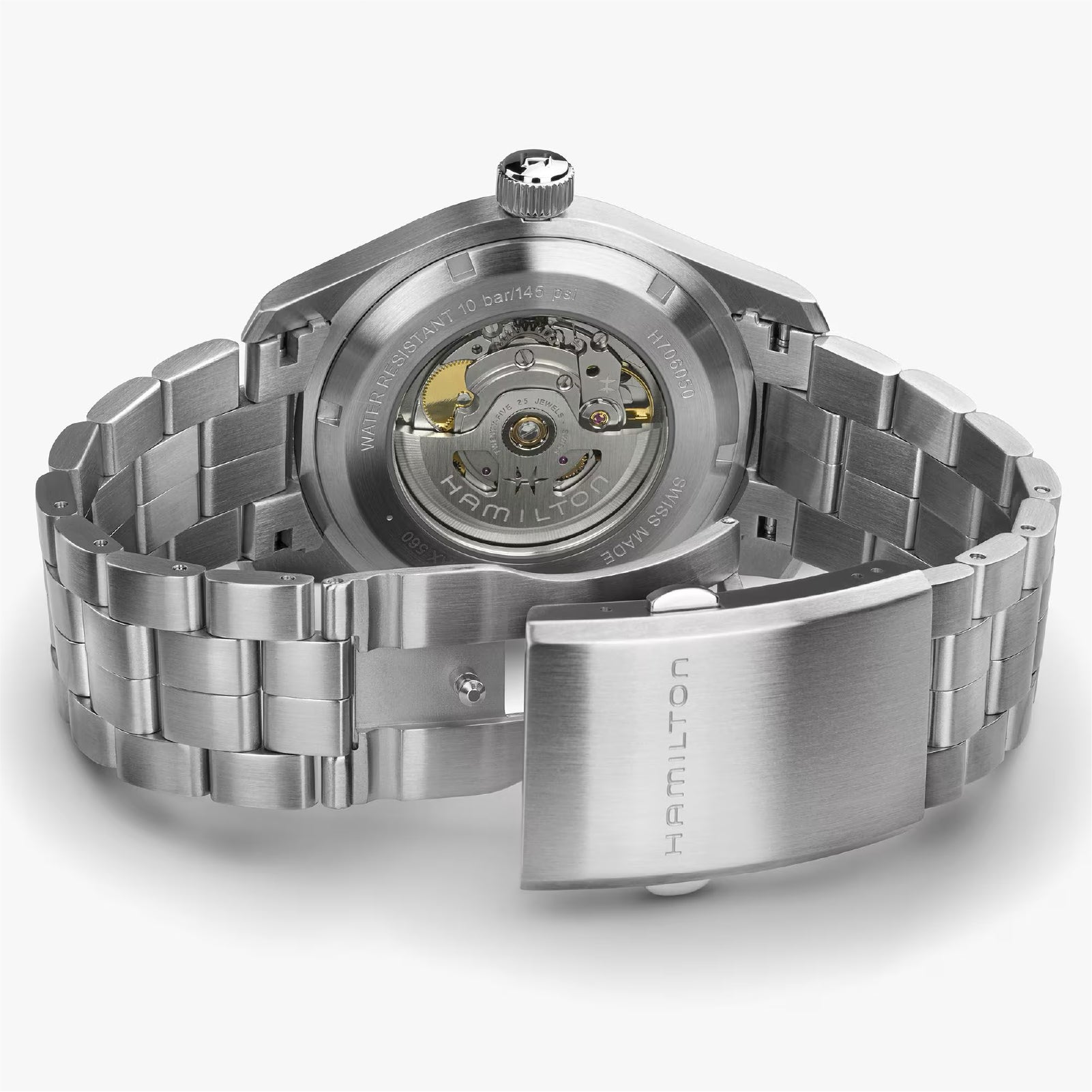 Orologio automatico uomo Hamilton in acciaio quadrante verde MISURA UNICA