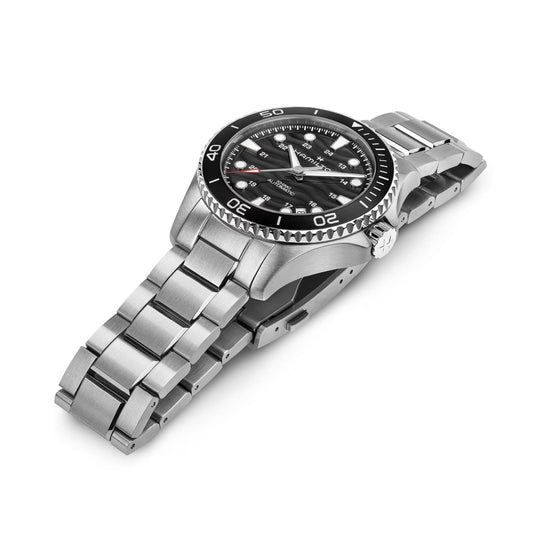Orologio Hamilton Khaki Navy Scuba Auto 40 mm nero da uomo MISURA UNICA