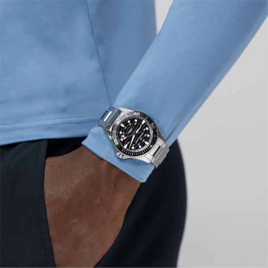 Orologio Hamilton Khaki Navy Scuba Auto 40 mm nero da uomo MISURA UNICA