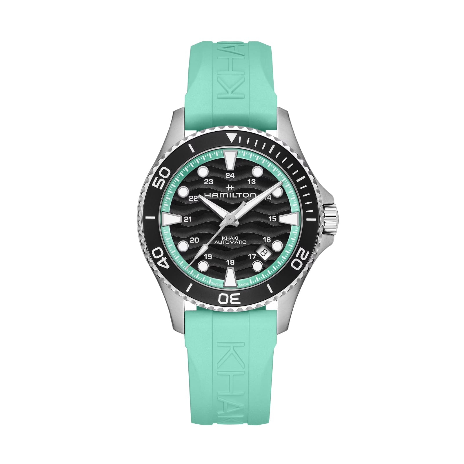 Orologio Hamilton Khaki Navy Scuba 40 mm verde acqua uomo MISURA UNICA