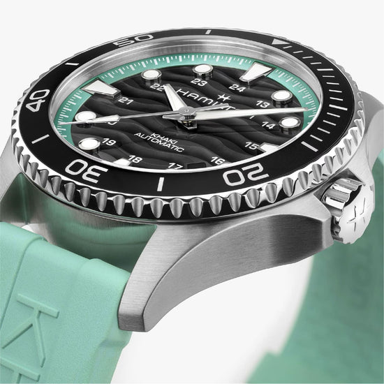 Orologio Hamilton Khaki Navy Scuba 40 mm verde acqua uomo MISURA UNICA