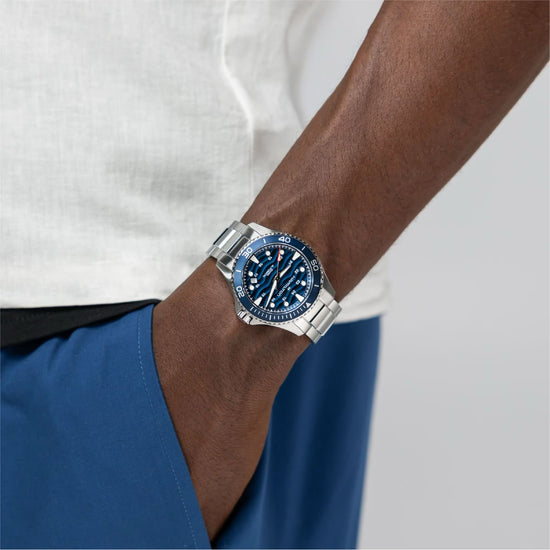Orologio Hamilton Khaki Navy Scuba Auto 40 mm blu da uomo MISURA UNICA