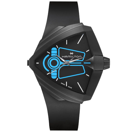 Orologio uomo Hamilton Ventura Dune con in acciaio caucciù nero 52x47,6mm H24614330-1