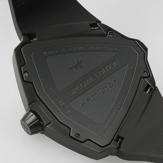 Orologio uomo Hamilton Ventura Dune con in acciaio caucciù nero 52x47,6mm H24614330-3