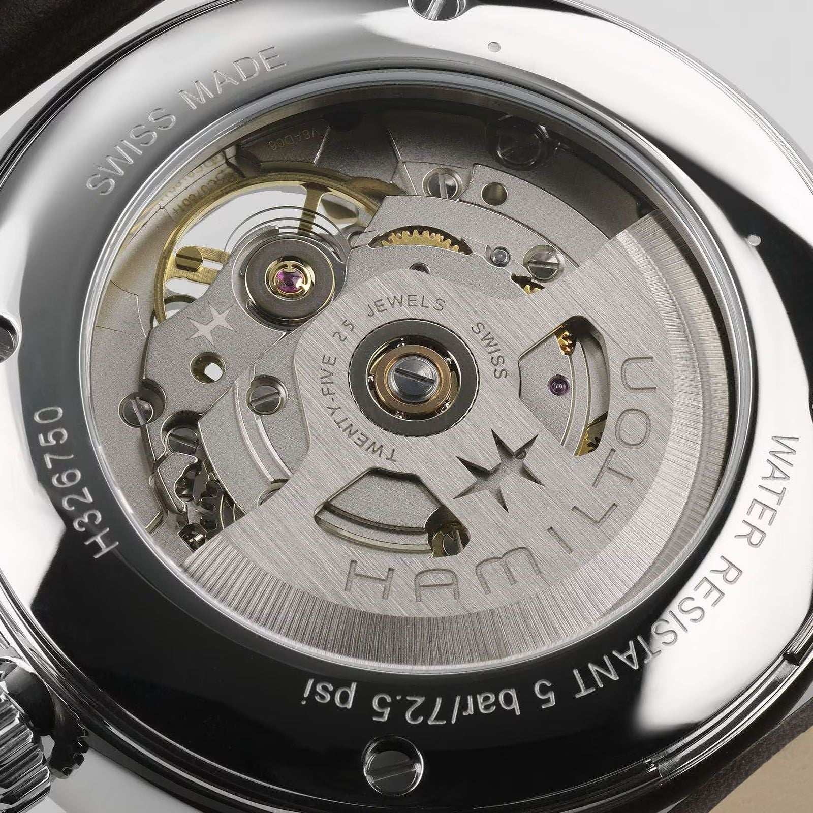 Orologio uomo Hamilton Jazzmaster in acciaio e pelle marrone cassa 42mm H32675551-4