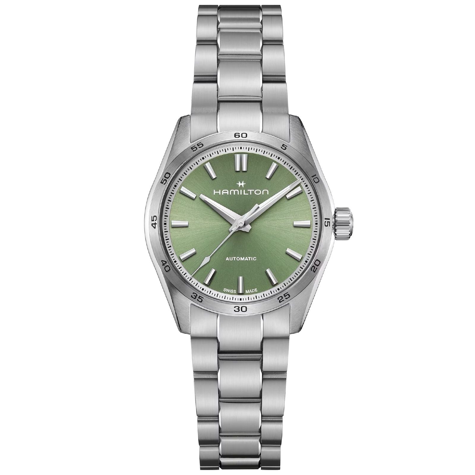 Orologio donna Hamilton Jazzmaster in acciaio quadrante verde cassa 38mm H36105160-1