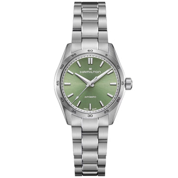 Orologio donna Hamilton Jazzmaster in acciaio quadrante verde cassa 38mm - Main Image