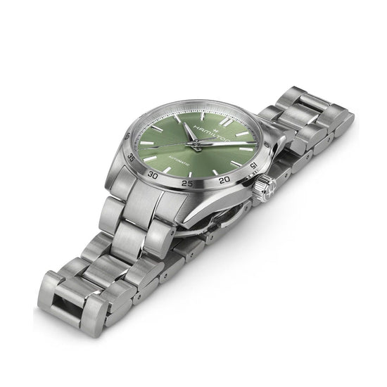 Orologio donna Hamilton Jazzmaster in acciaio quadrante verde cassa 38mm H36105160-2