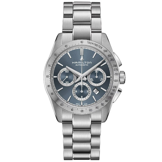 Orologio uomo Hamilton Jazzmaster acciaio quadrante azzurro cassa 42mm H36656140-1