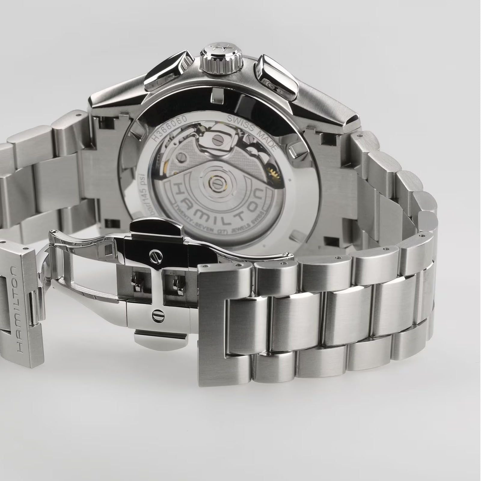 Orologio uomo Hamilton Jazzmaster acciaio quadrante azzurro cassa 42mm H36656140-3