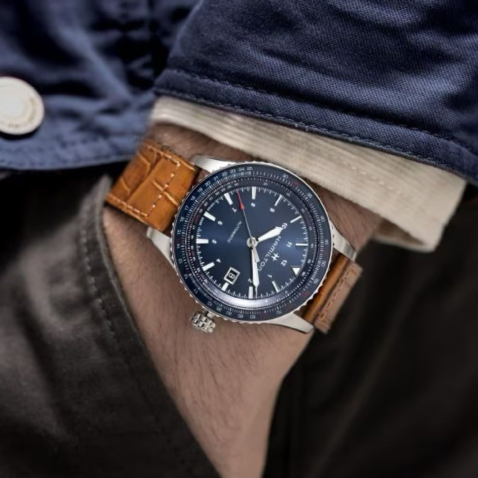 Orologio automatico Hamilton Khaki Aviation Converter Auto da uomo H76645540-4