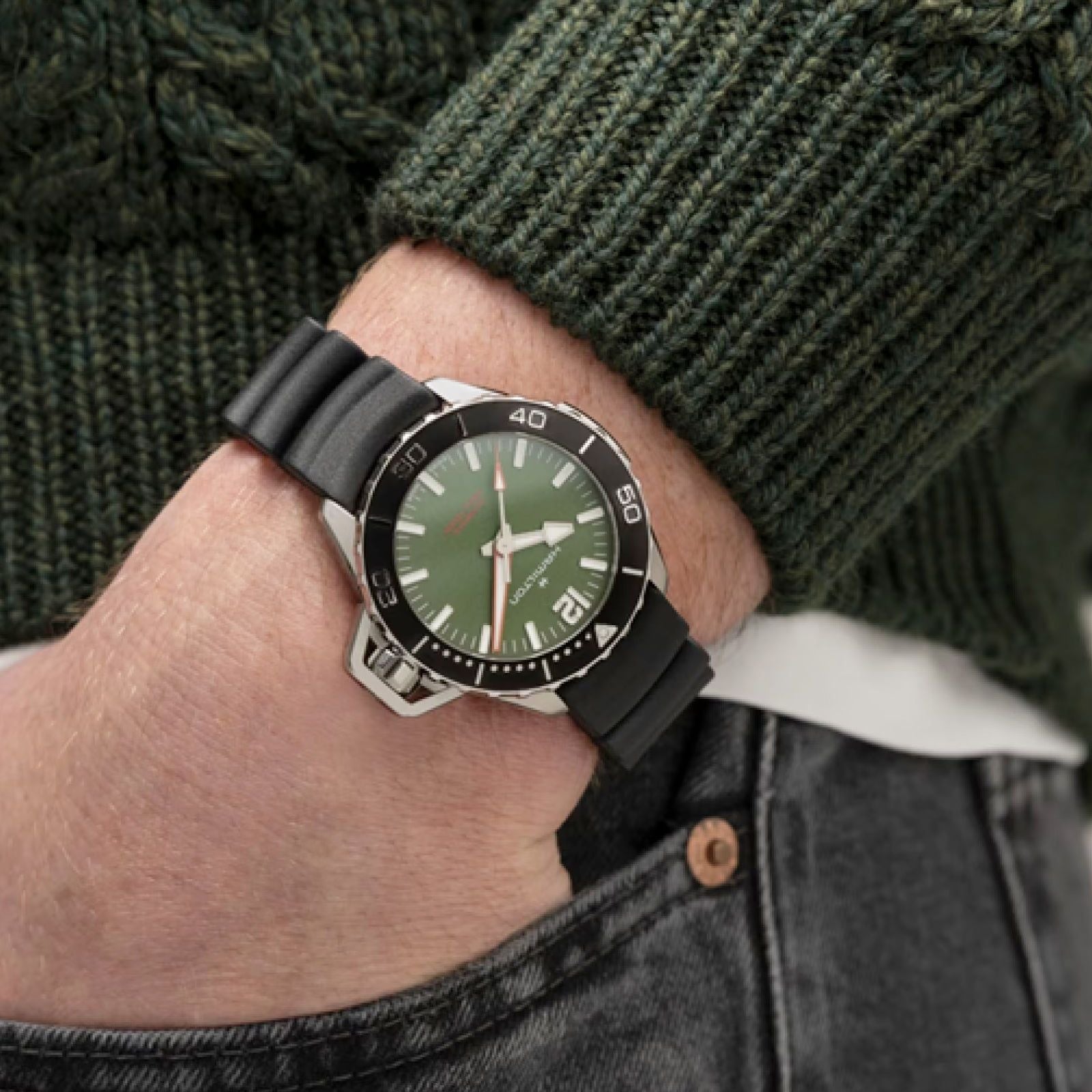 Orologio automatico Hamilton Khaki Navy da uomo H77455360-4