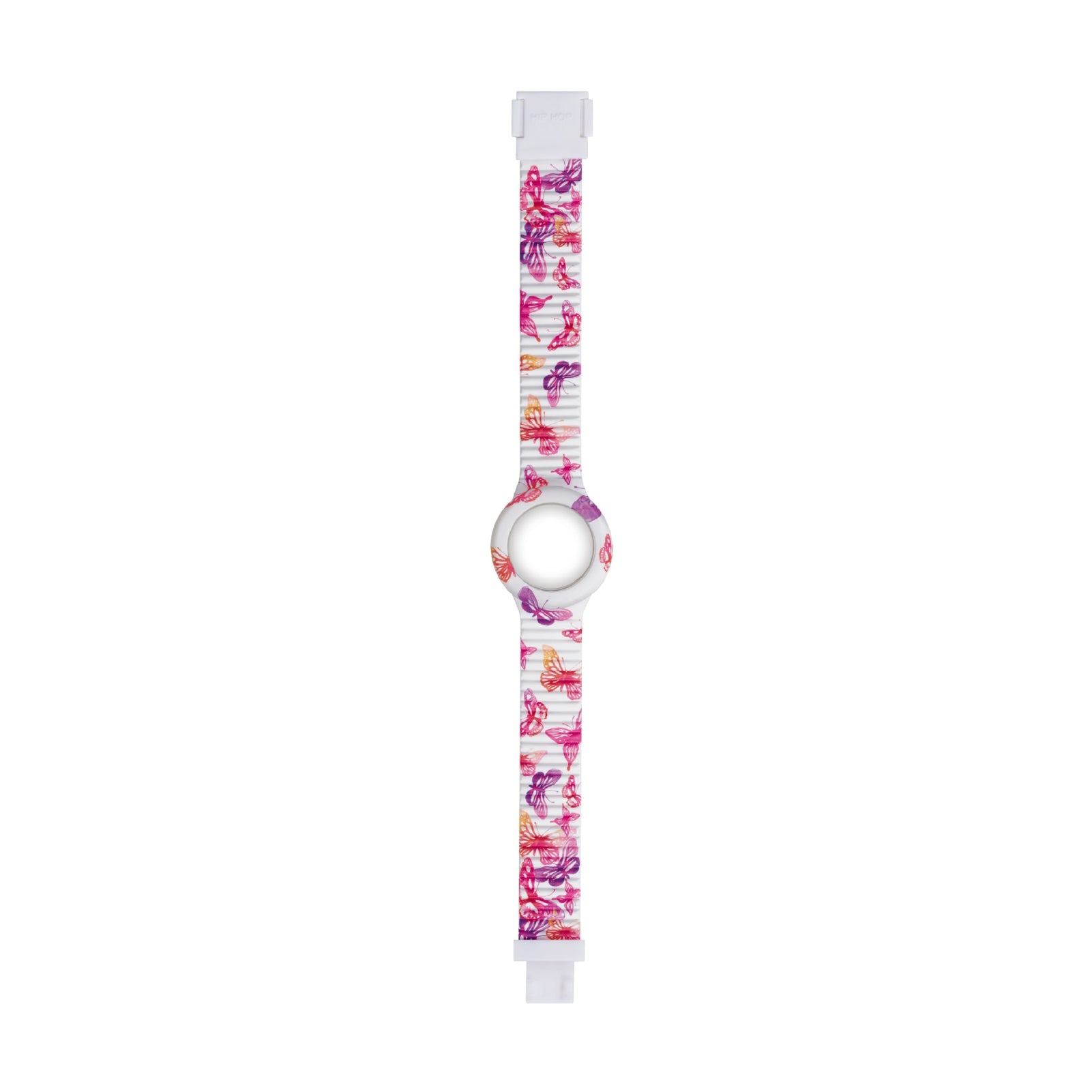 Cinturino Hip Hop Watches in silicone stampato bianco HH.HBU1058