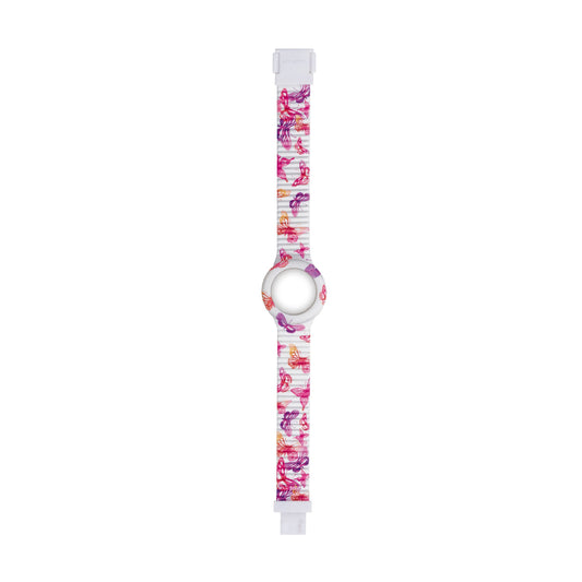 Cinturino Hip Hop Watches in silicone stampato bianco HH.HBU1058