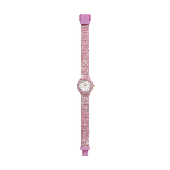 Orologio solo tempo Hip Hop Winter Blossom pink MISURA UNICA