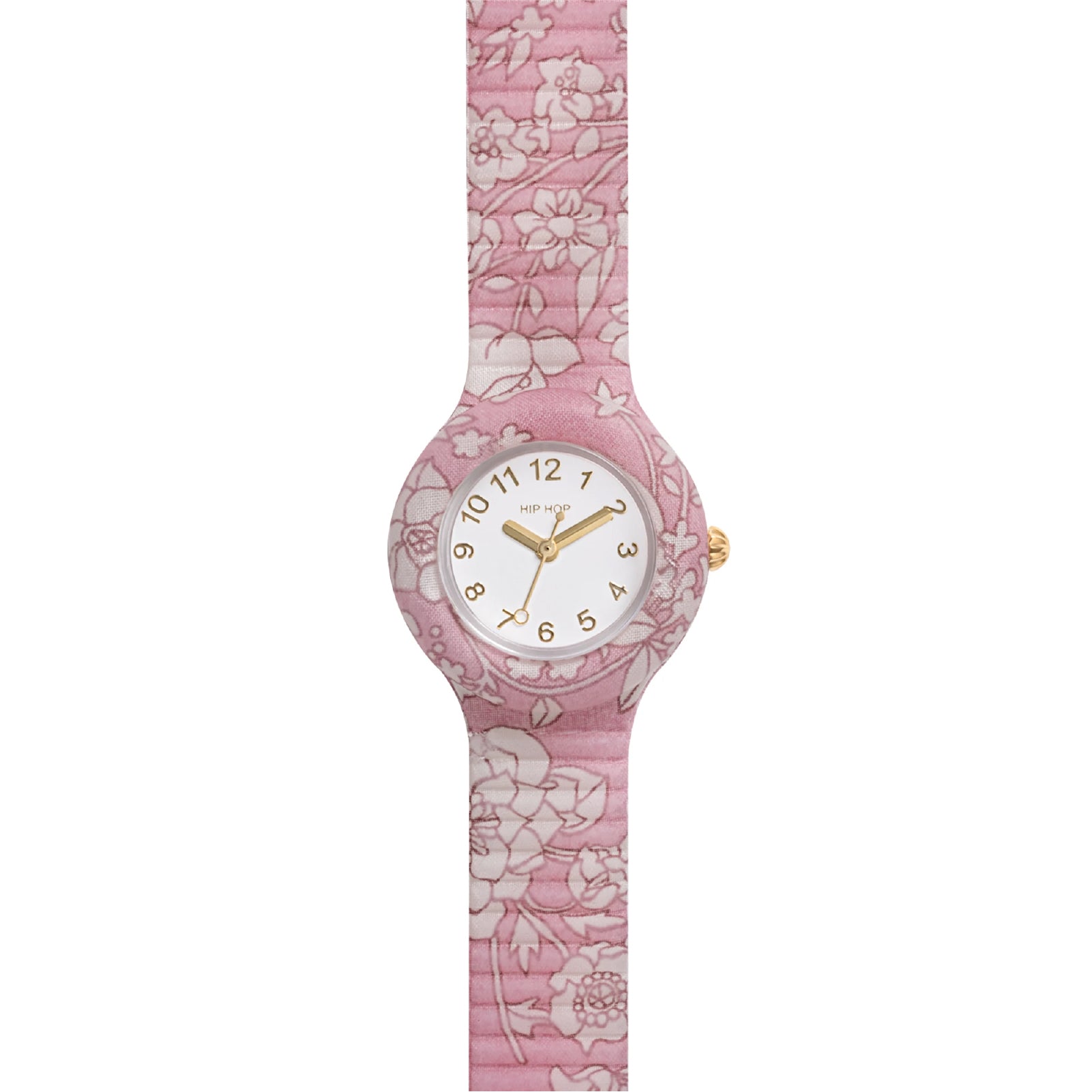 Orologio solo tempo Hip Hop Winter Blossom pink MISURA UNICA