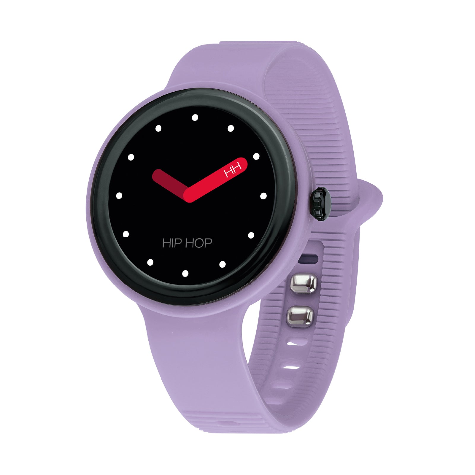 Orologio Smartwatch Hip Hop in silicone lilla e beige MISURA UNICA