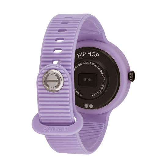 Orologio Smartwatch Hip Hop in silicone lilla e beige MISURA UNICA