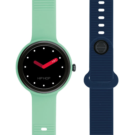 Orologio Smartwatch Hip Hop in silicone colore verde e blu MISURA UNICA