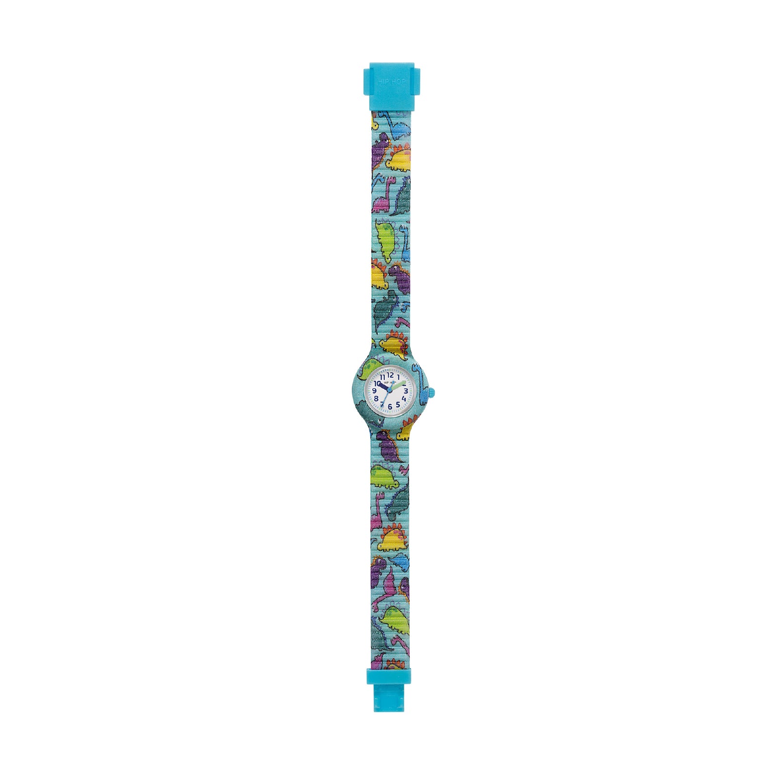 Orologio bimbi Hip Hop silicone con tessuto di dinosauri MISURA UNICA