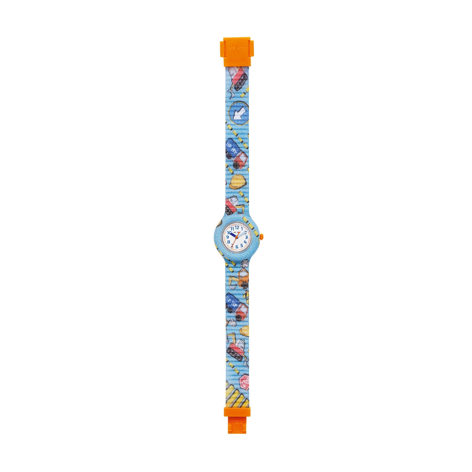 Orologio bimbi Hip Hop in silicone con tessuto disegnato MISURA UNICA