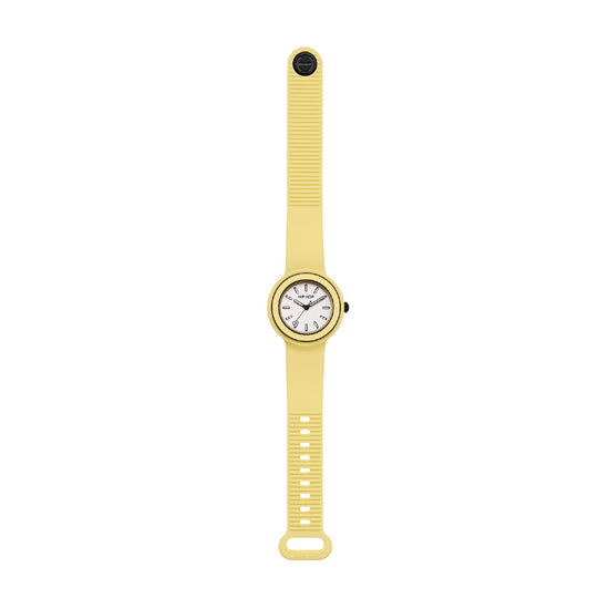 Orologio da donna Hip Hop in silicone di colore giallo MISURA UNICA