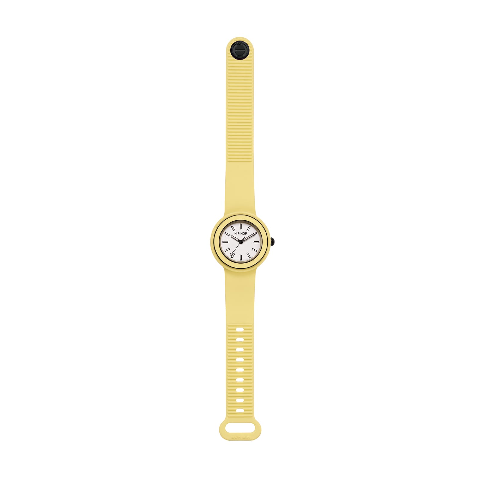 Orologio da donna Hip Hop in silicone di colore giallo MISURA UNICA