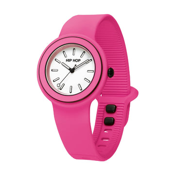 Orologio donna Hip Hop in silicone di colore bubble gum MISURA UNICA