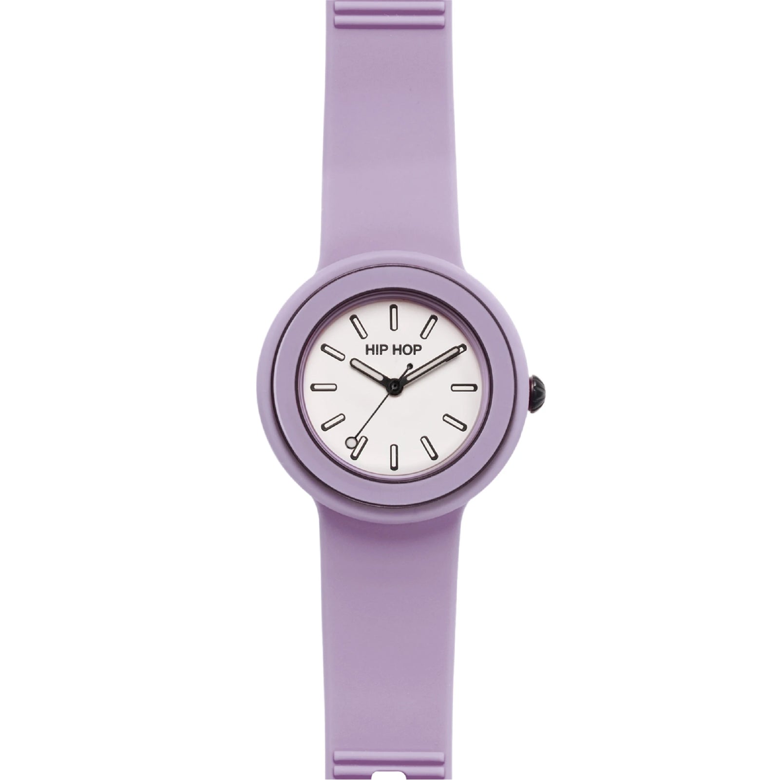 Orologio da donna Hip Hop in silicone di colore lilla MISURA UNICA