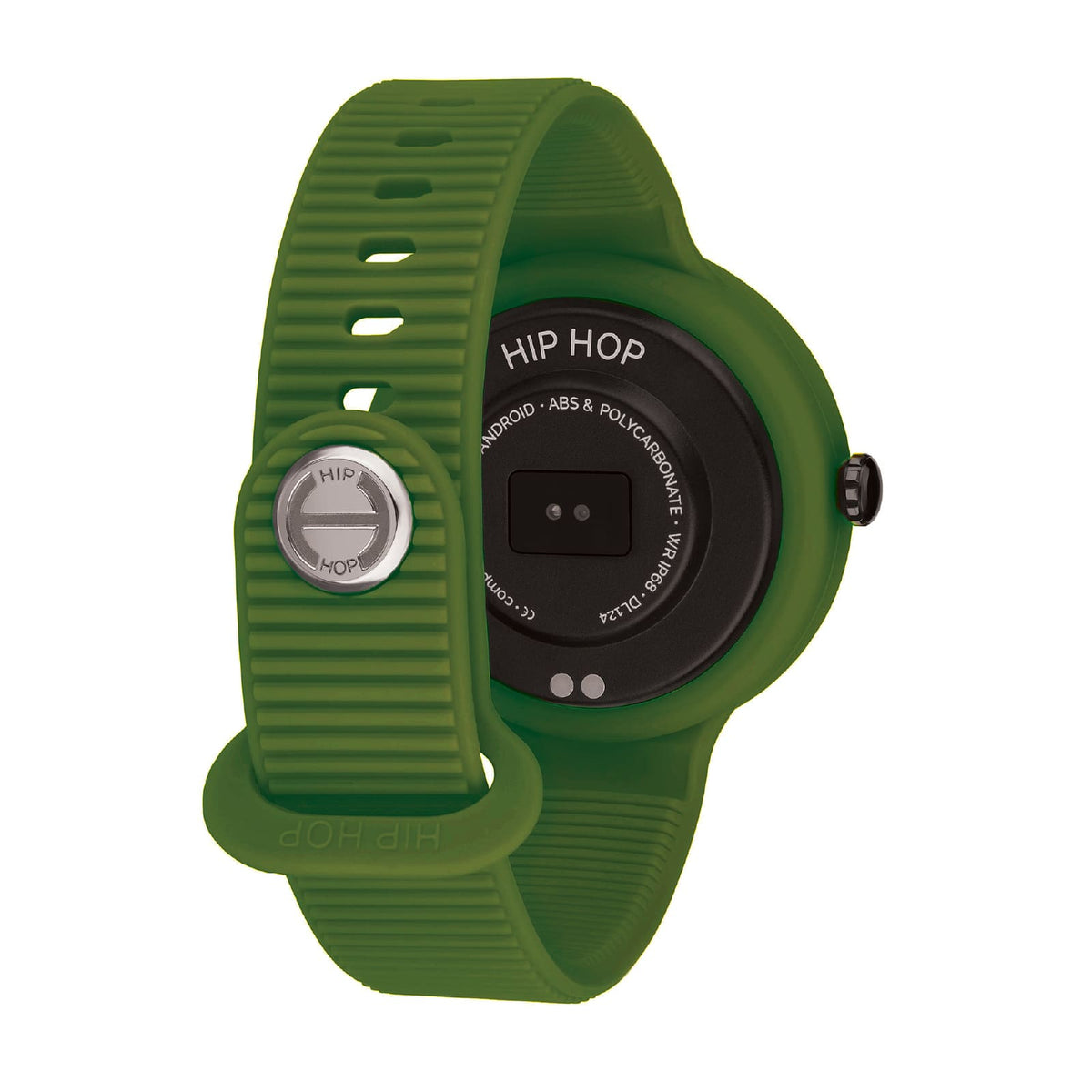 Orologio Hip Hop Hero Next in silicone verde e nero MISURA UNICA