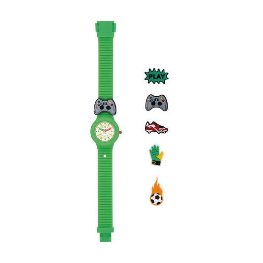 Orologio Hip Hop PINTASTIC! Super Goal verde da bambino 32mm MISURA UNICA