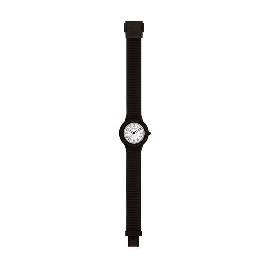 Orologio Hip Hop Numbers Collection 32 mm in silicone nero MISURA UNICA