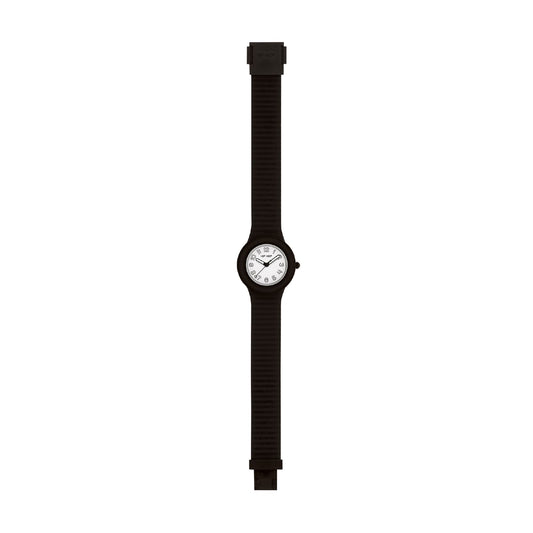 Orologio Hip Hop Numbers Collection 32 mm in silicone nero MISURA UNICA