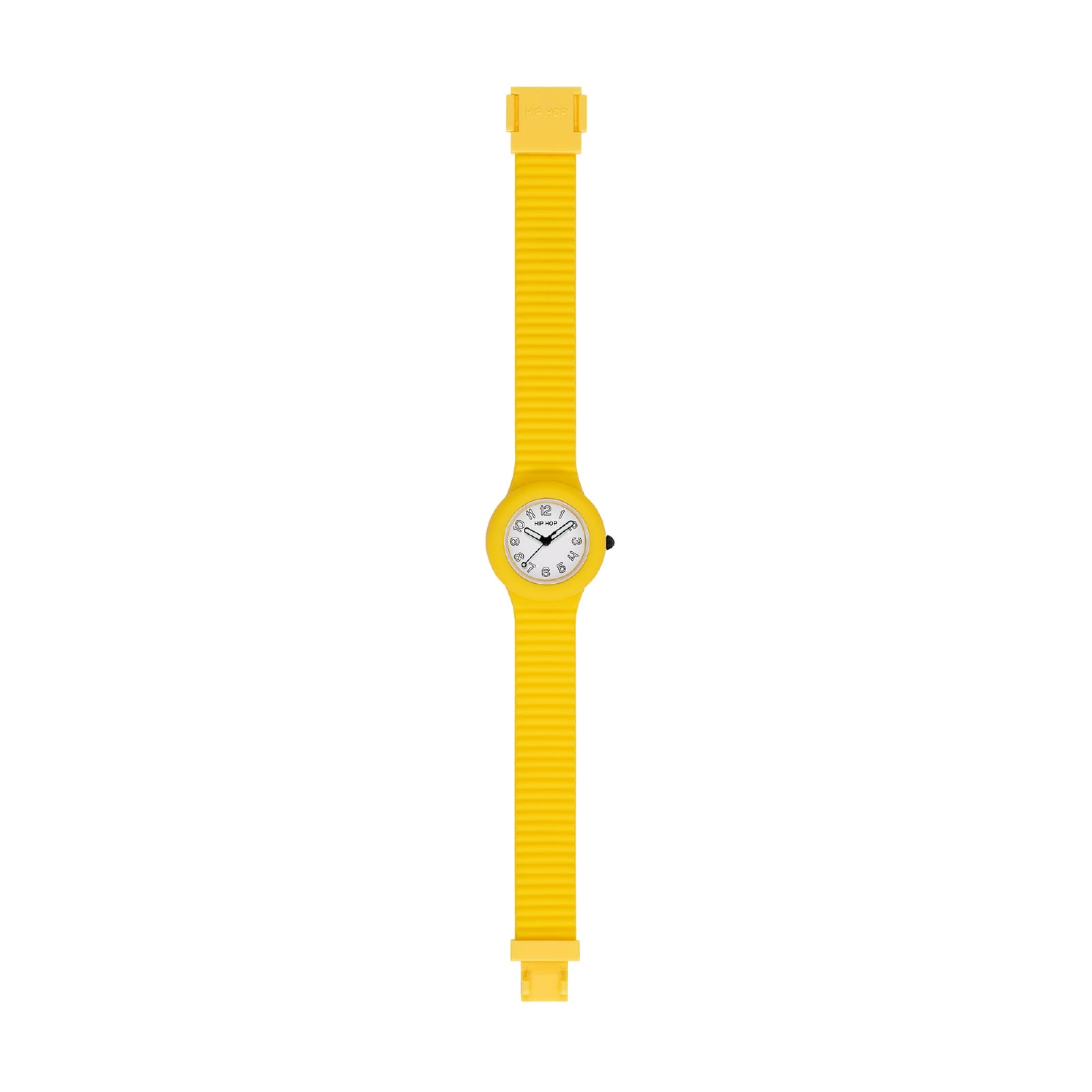 Orologio Hip Hop Numbers Collection 32 mm in silicone giallo MISURA UNICA