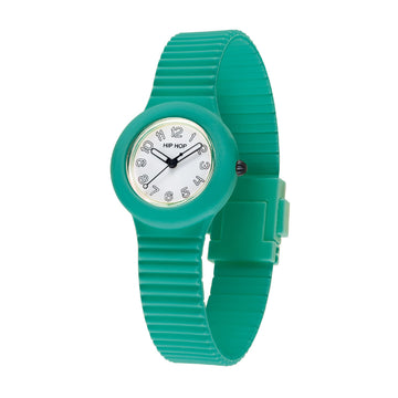 Orologio Hip Hop Numbers Collection 32 mm in silicone azzurro MISURA UNICA